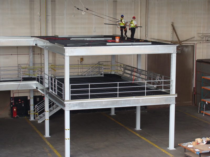 Conveyor and Storage Solutions Mezzanine Installation