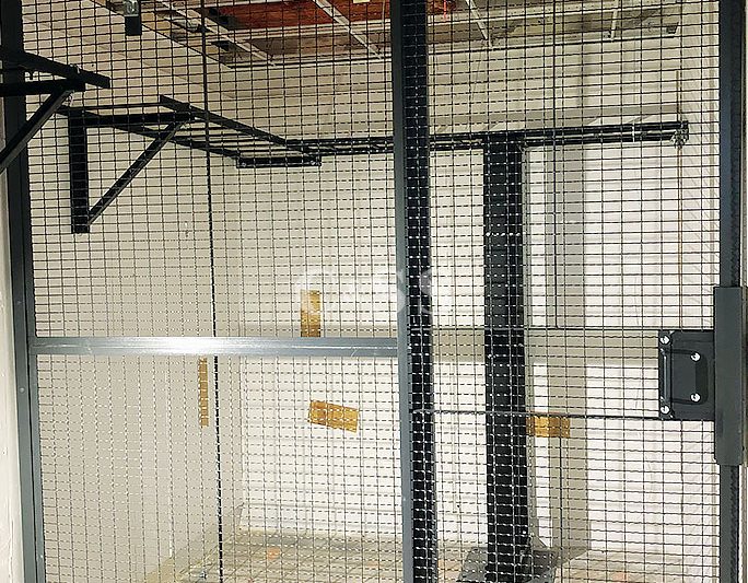Server Cage Wire Partition For Banking Fire Safety Regulations