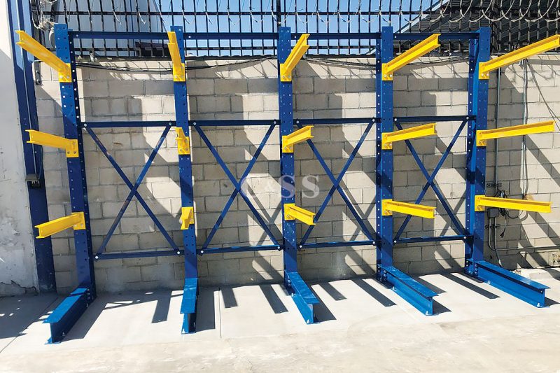 Structural Cantilever Racking For Storage Of Long Pipes