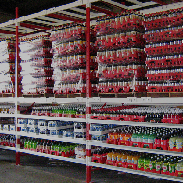 Case Flow Storage Rack To Store Food And Beverage Products