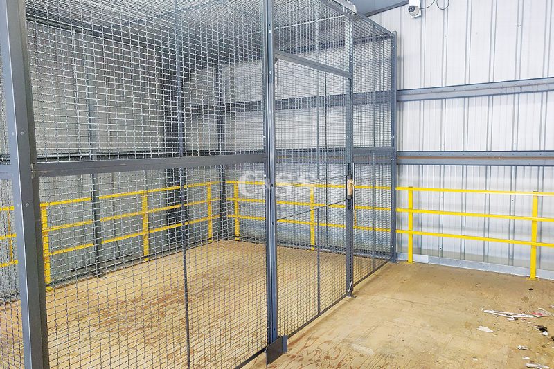 Secure Storage Cage For Coast Guard Boat House