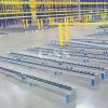 Roller Pallet Flow Rack With Direct Mount Speed Controllers