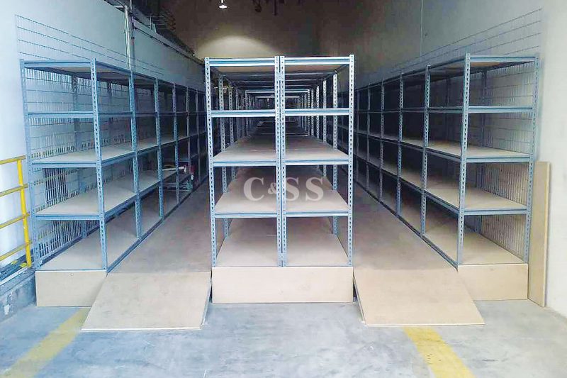 Catwalk Storage Shelving Helps With Earthquake Safety