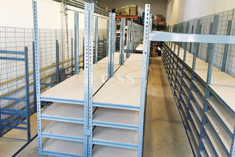 Catwalk Storage Shelving To Protect Power Supplies